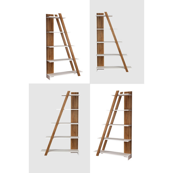 Ebern Designs Gracelee Ladder Bookcase & Reviews Wayfair